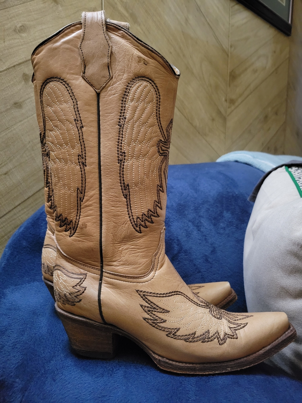 Circle G by Corral Tan Leather Western Cowgirl Boots